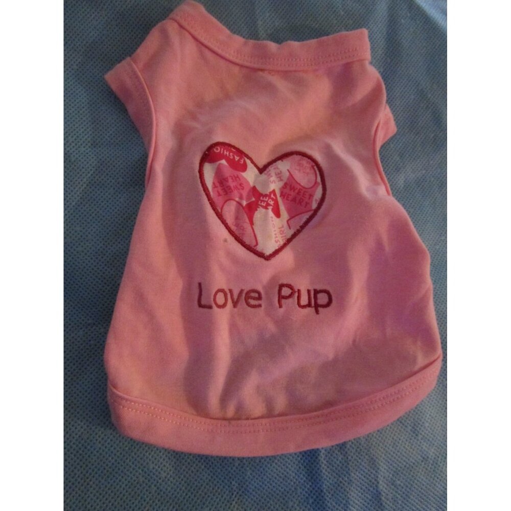 NWOT Love Pup Heart Tank Dog Puppy Pet Shirt XS Extra Small